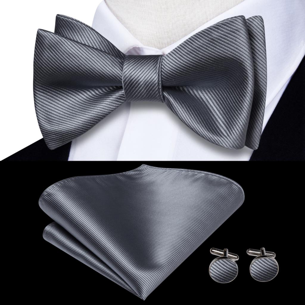 Jacquard Silk Self Bow Tie