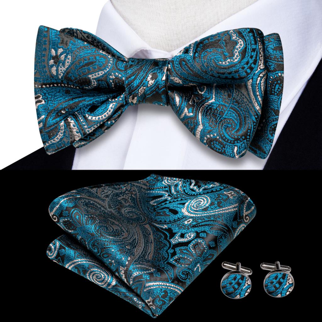 Jacquard Silk Self Bow Tie