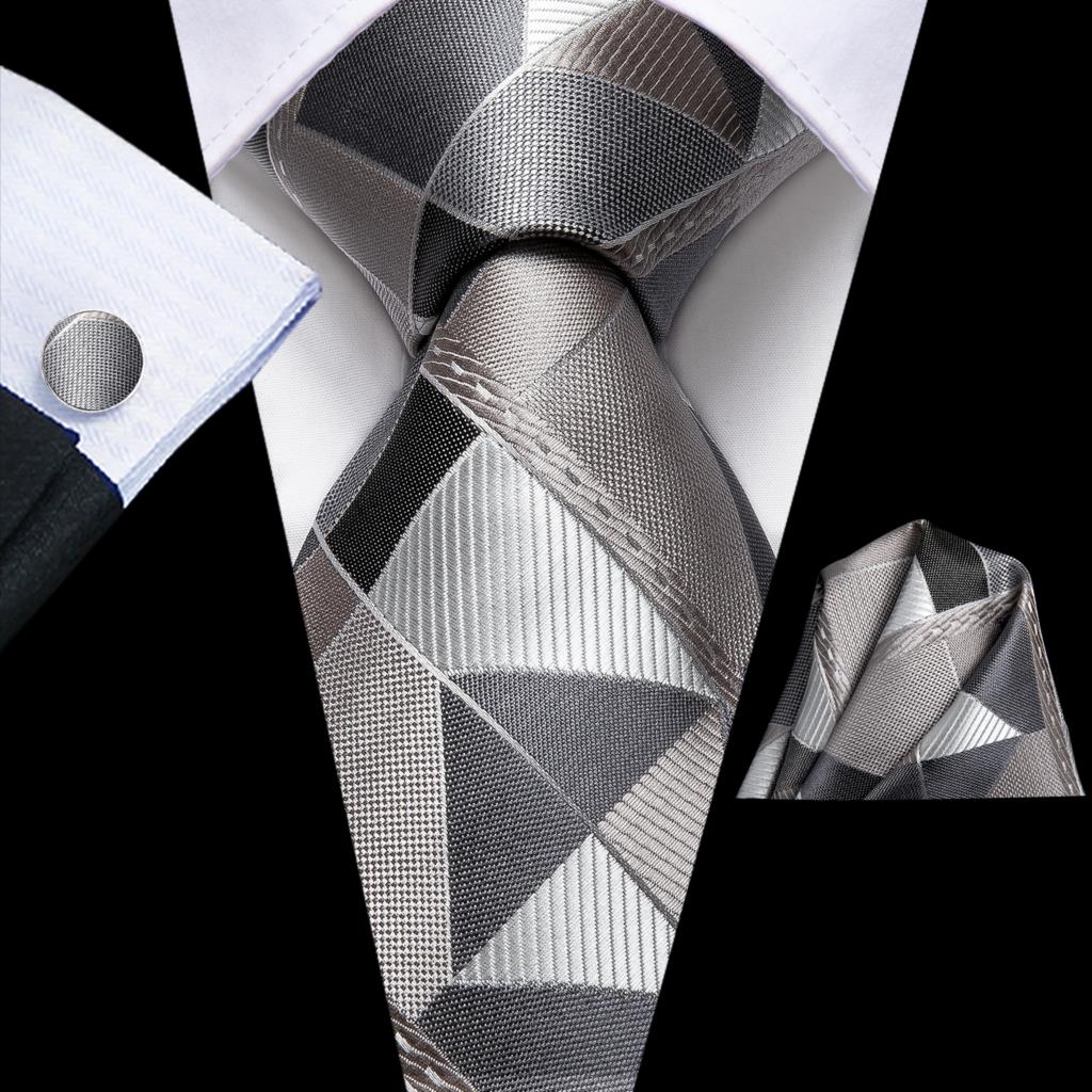 Grey Novelty Tie Set