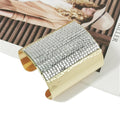 Luxury Sparkling Rhinestones Alloy Cuff