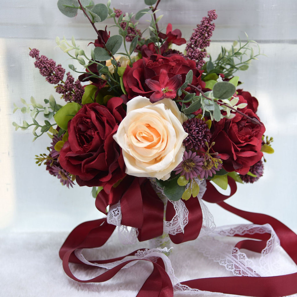 Rustic Vintage Cascading Bridal Bouquet