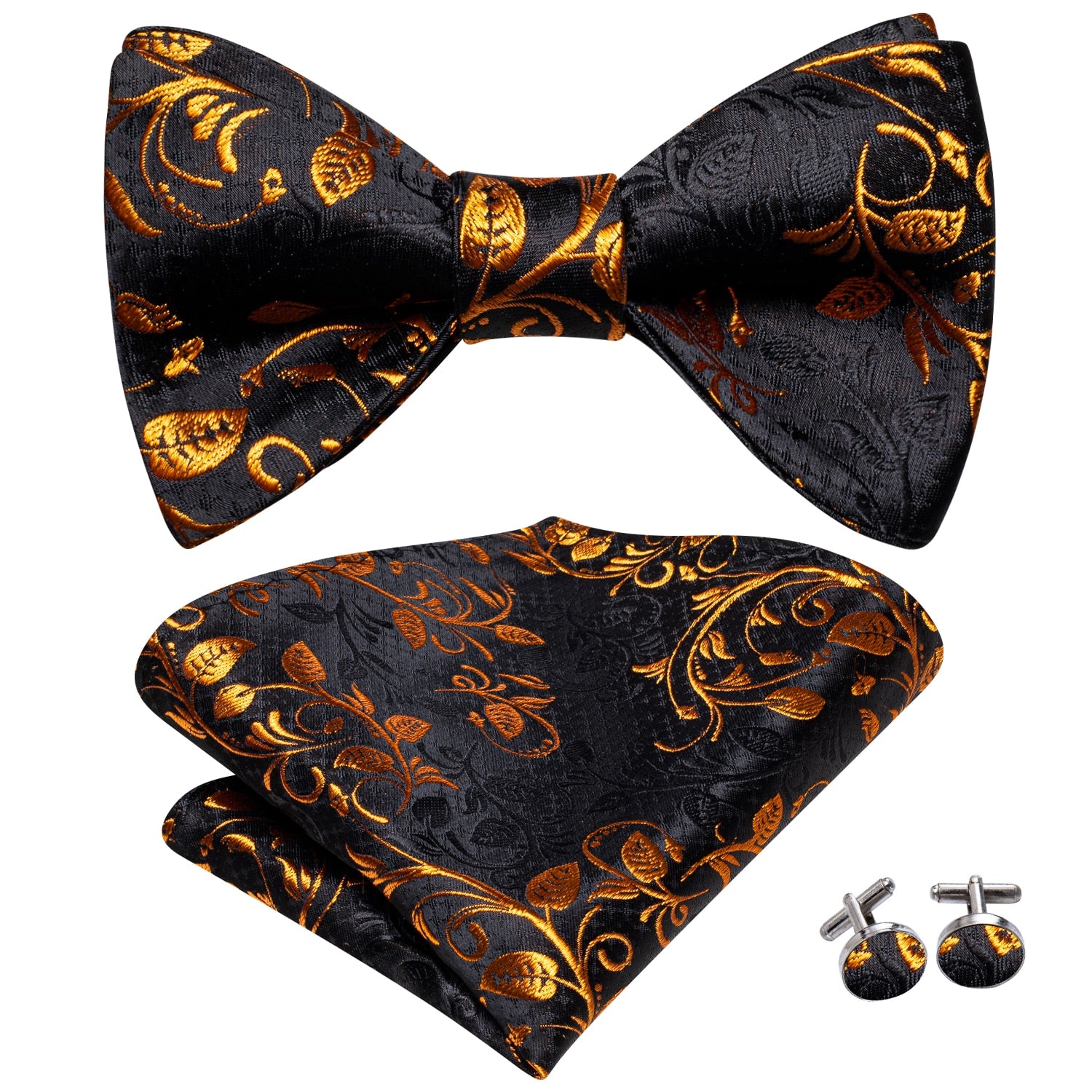 Jacquard Silk Self Bow Tie