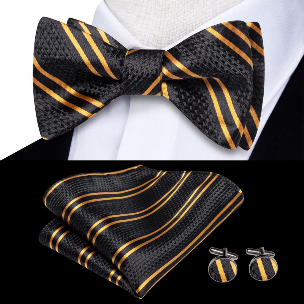 Jacquard Silk Self Bow Tie