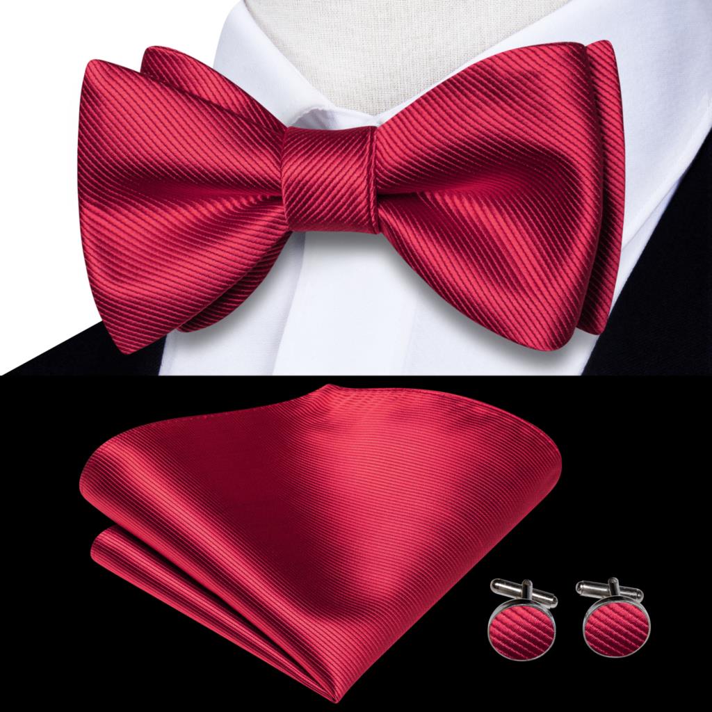 Jacquard Silk Self Bow Tie