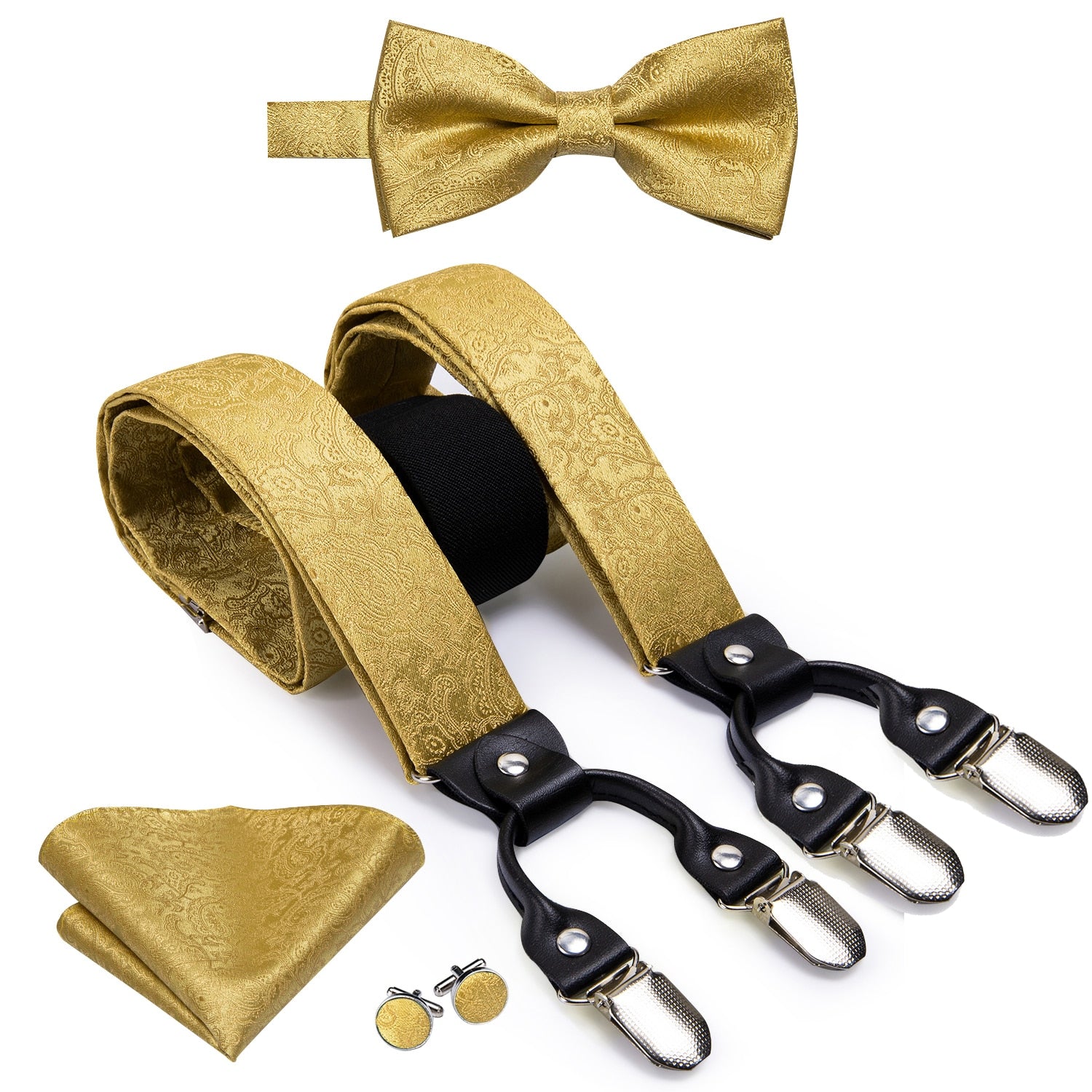 Men's Suspenders Bow Tie