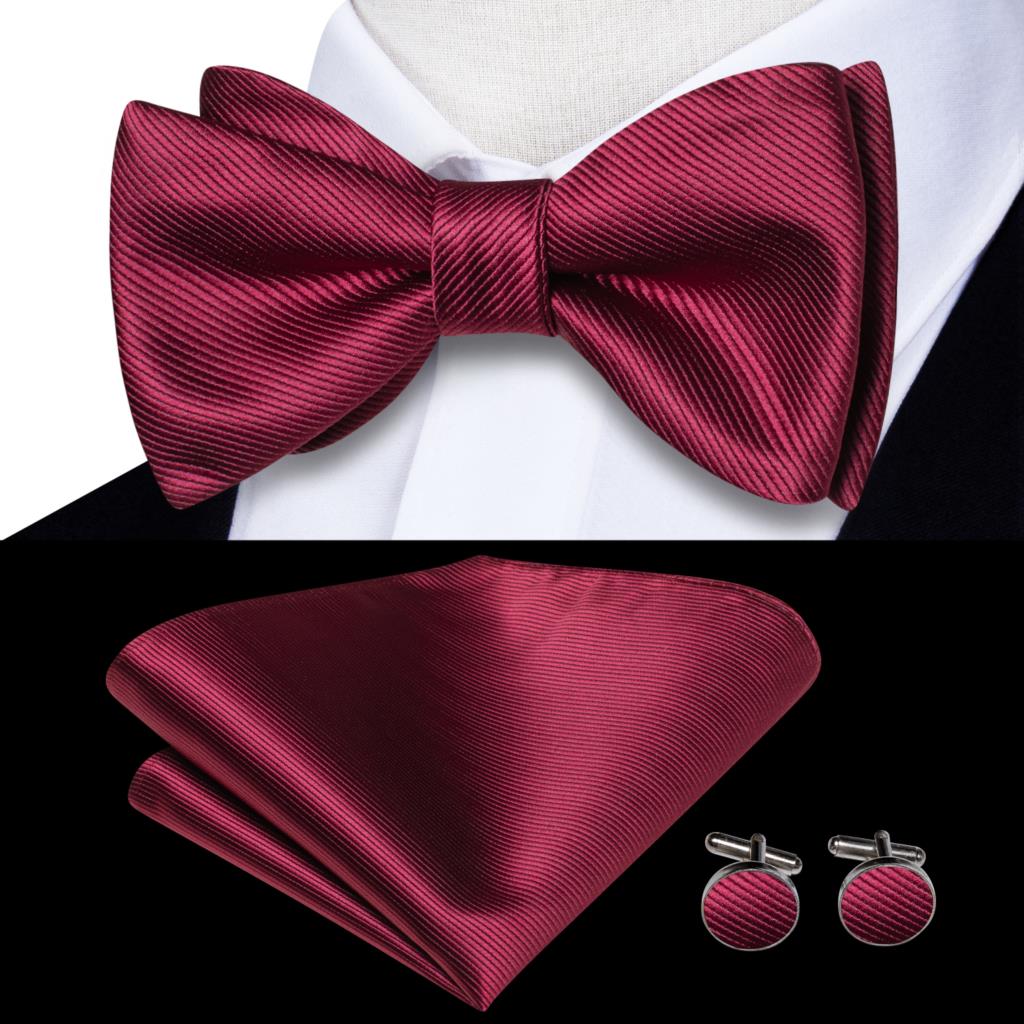 Jacquard Silk Self Bow Tie