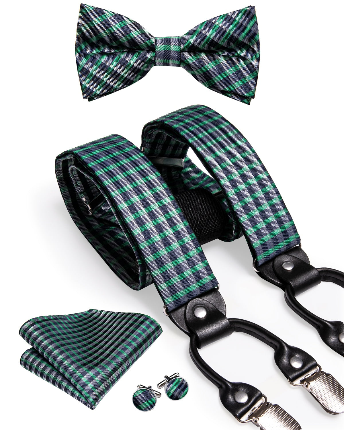 Men's Suspenders Bow Tie