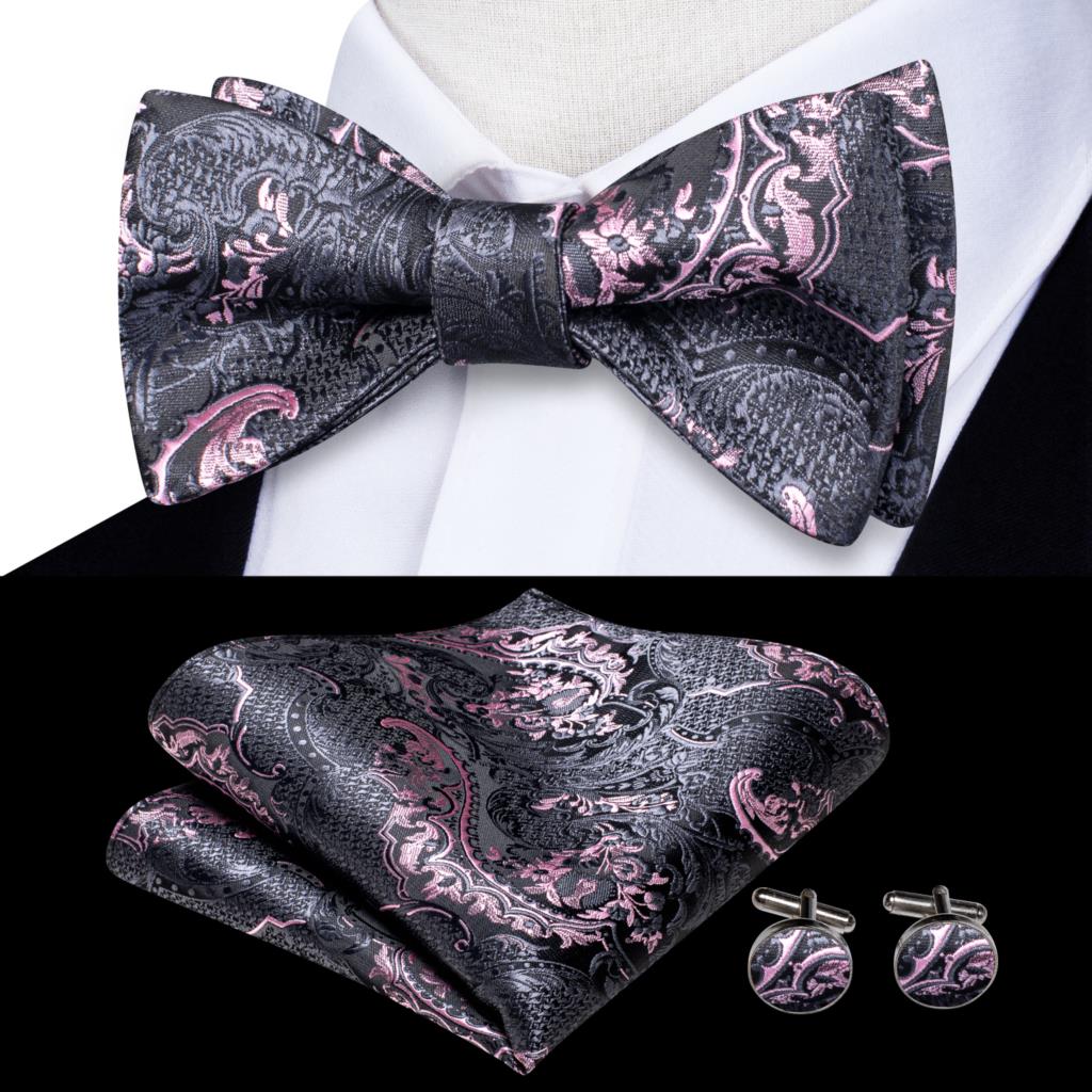 Jacquard Silk Self Bow Tie