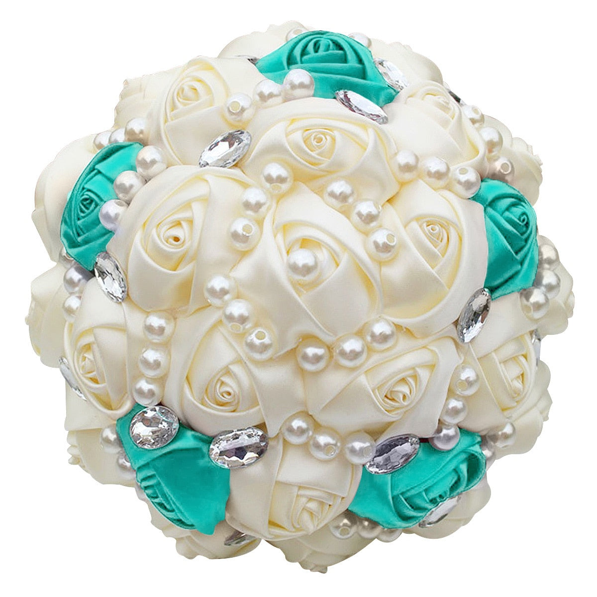 Pearl-Crystal Bridal Rhinestone Bouquet