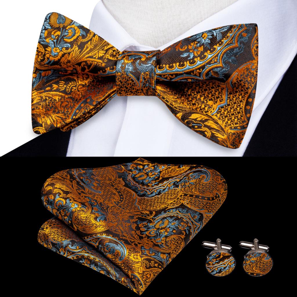 Jacquard Silk Self Bow Tie