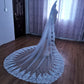 Wedding Lace Trim Luxury Veil