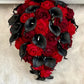 Exquisite Black and Red Wedding Bouquet