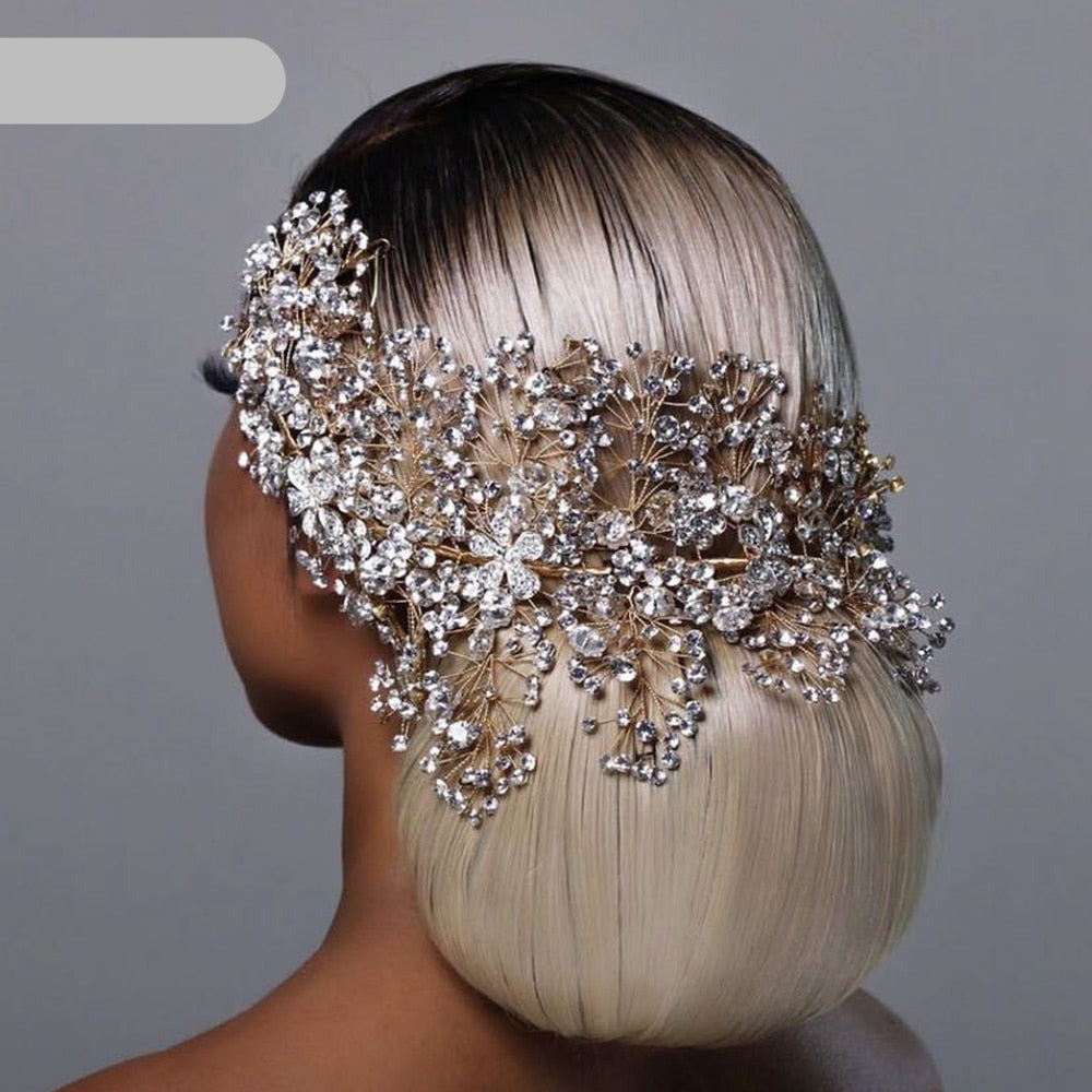 Silver Diamonds Hair Bridal Accessories