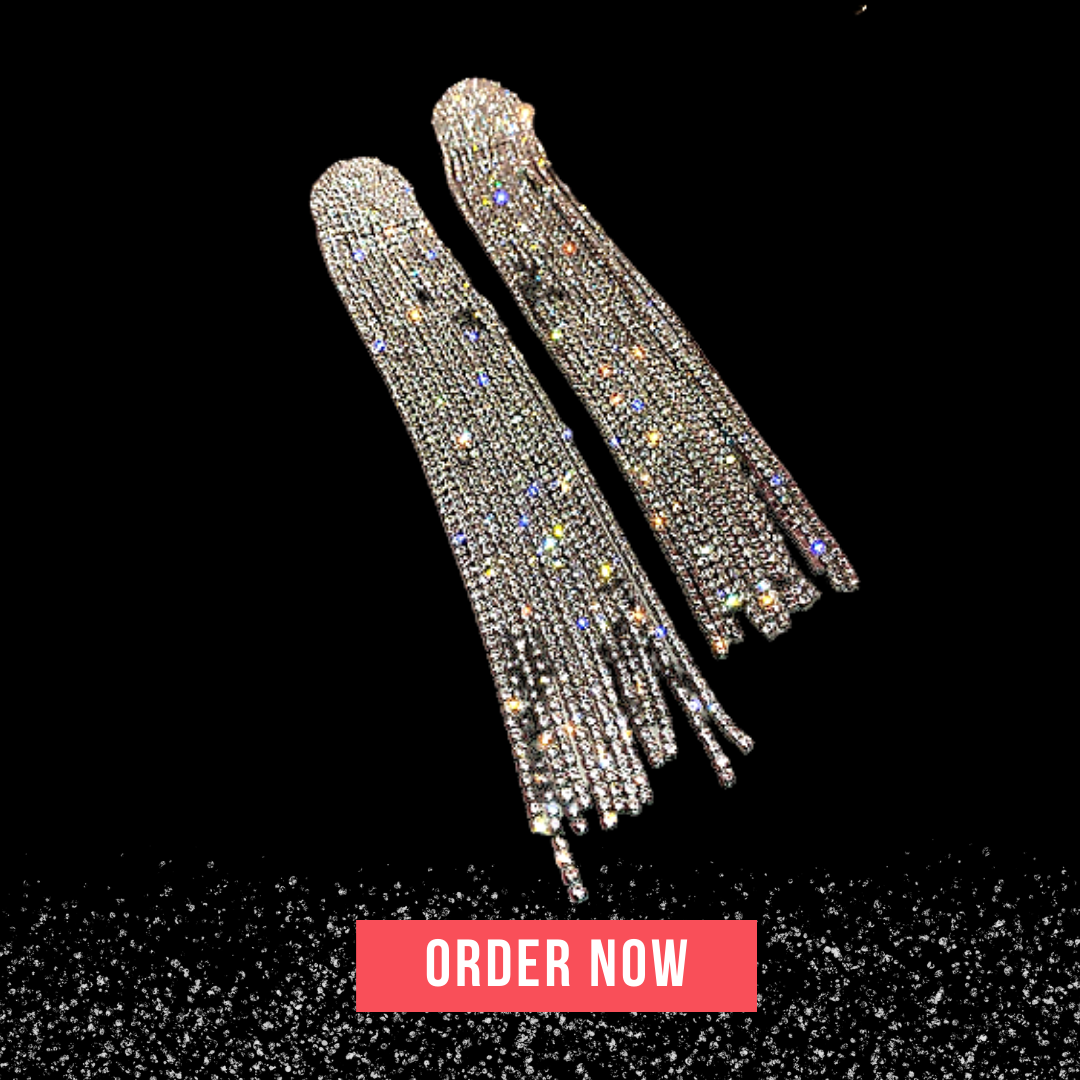 Tassel Rhinestone Earrings