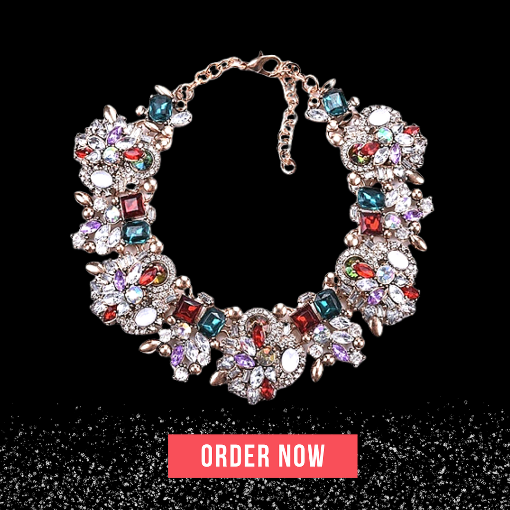 Luxury Crystal Rhinestone Bib Necklace