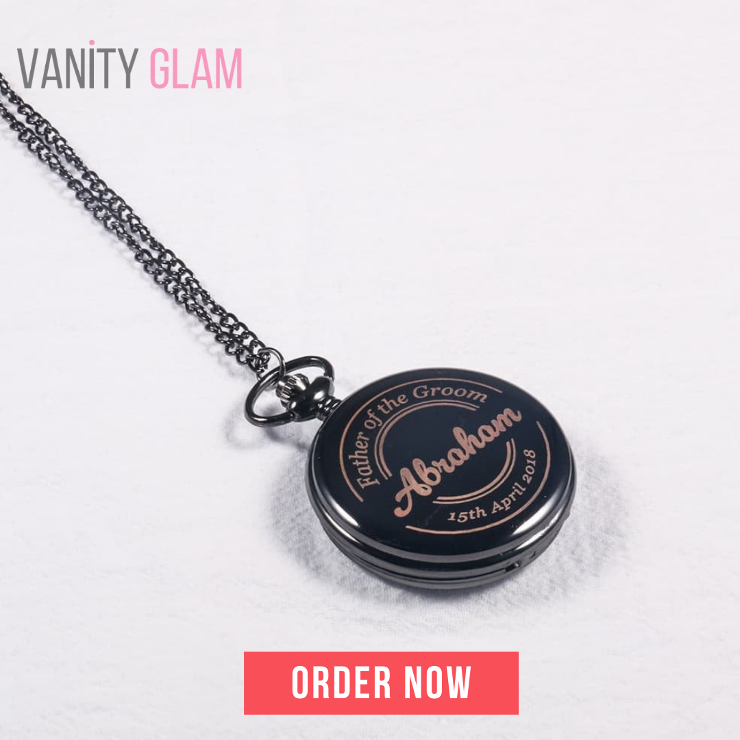 Best Man Gift Pocket Watch With Chain