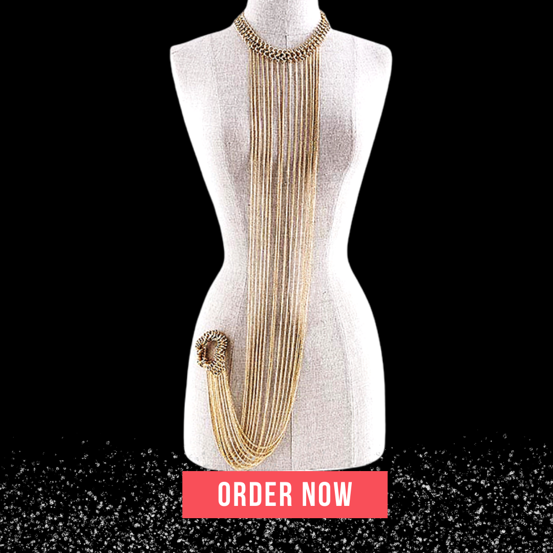 Trendy Body Chain Harness Necklace