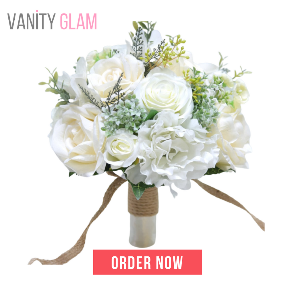 Natural Bouquet Peony Silk Eco Flowers