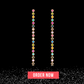 Colorful Rhinestone Crystal Drop Earrings