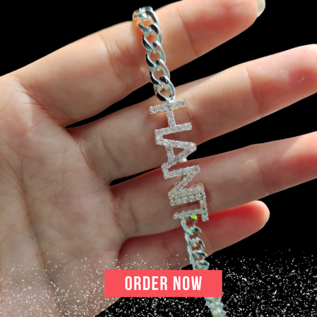 Custom Name Bracelet Crystal