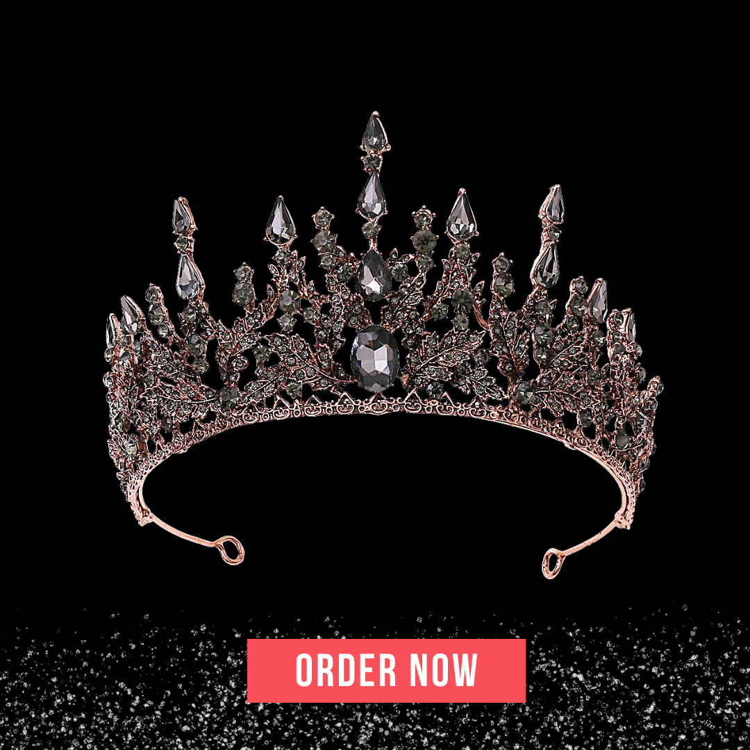 Retro Bronze Crystal Tiara