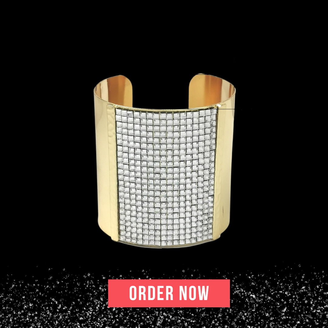 Luxury Sparkling Rhinestones Alloy Cuff