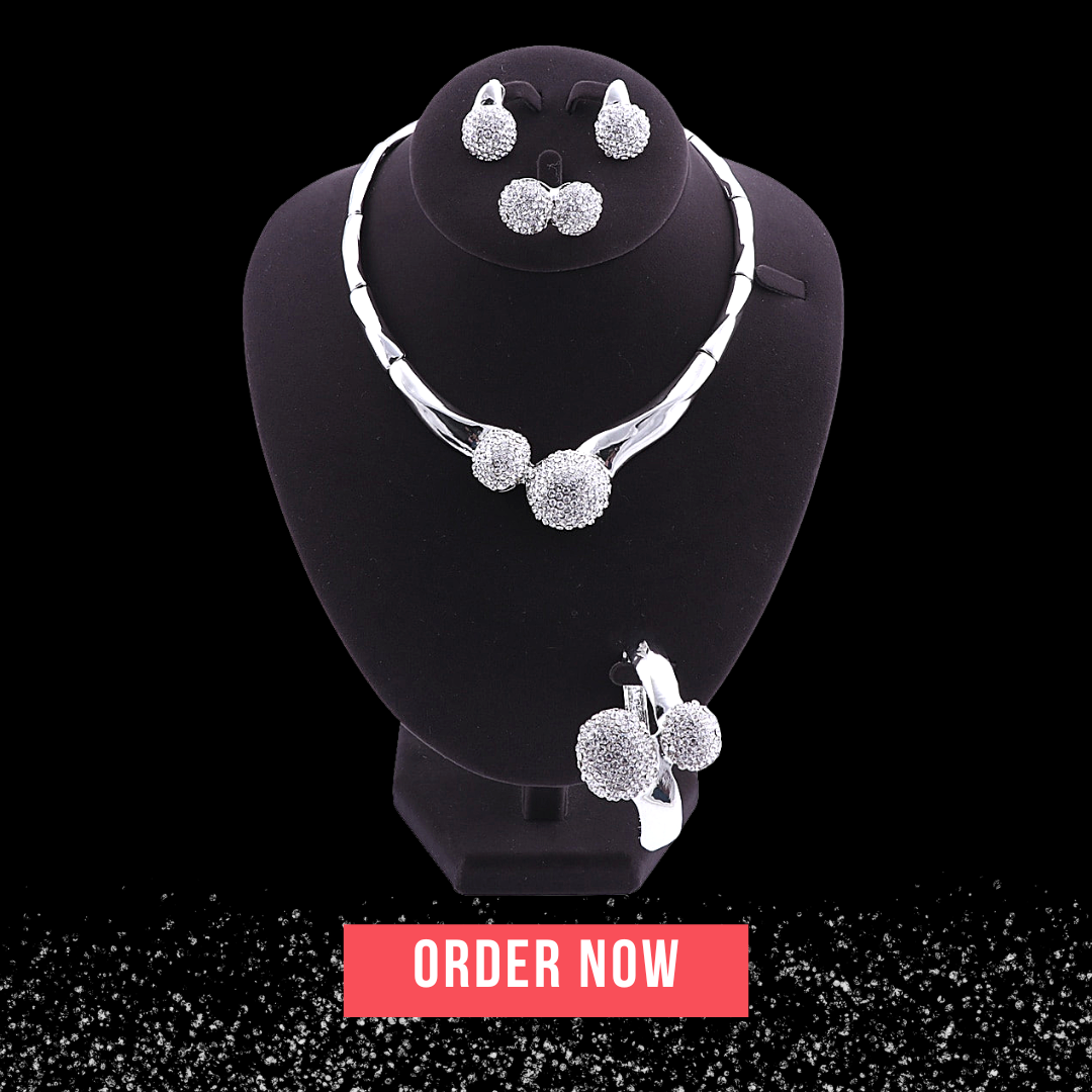 Gold Silver Plated Bridal Jewelry Sets