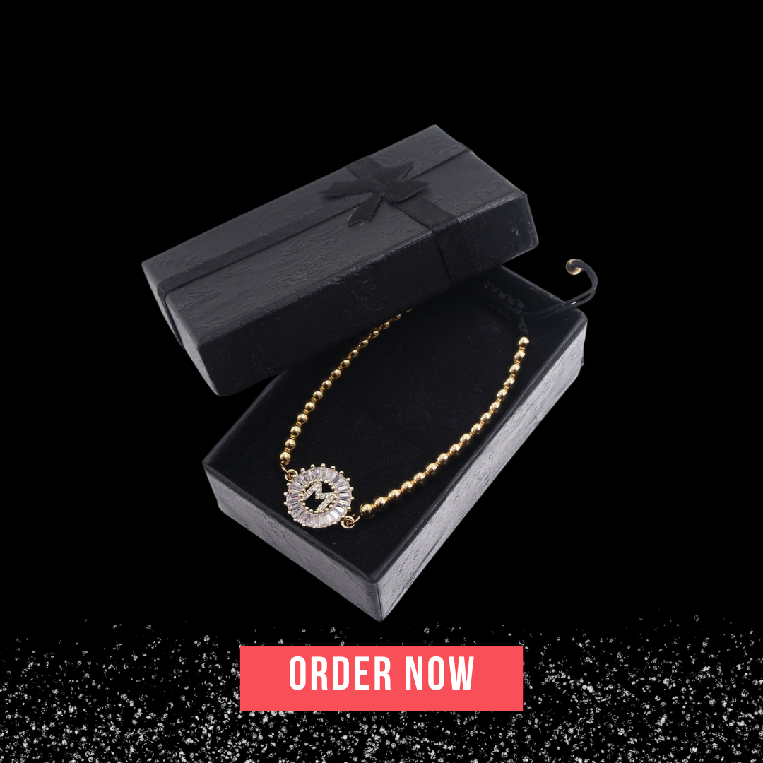 Letter Zircon Bracelet