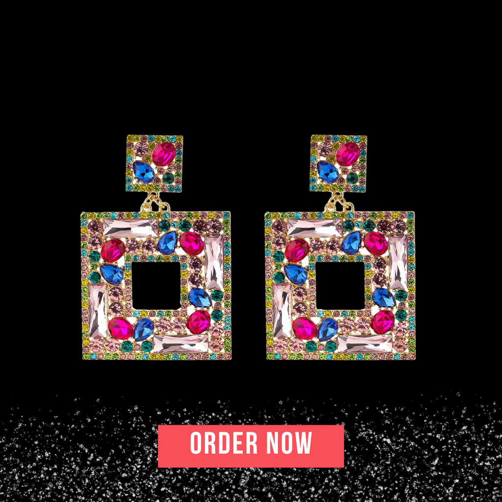 Boutique Fashion Glass Earrings