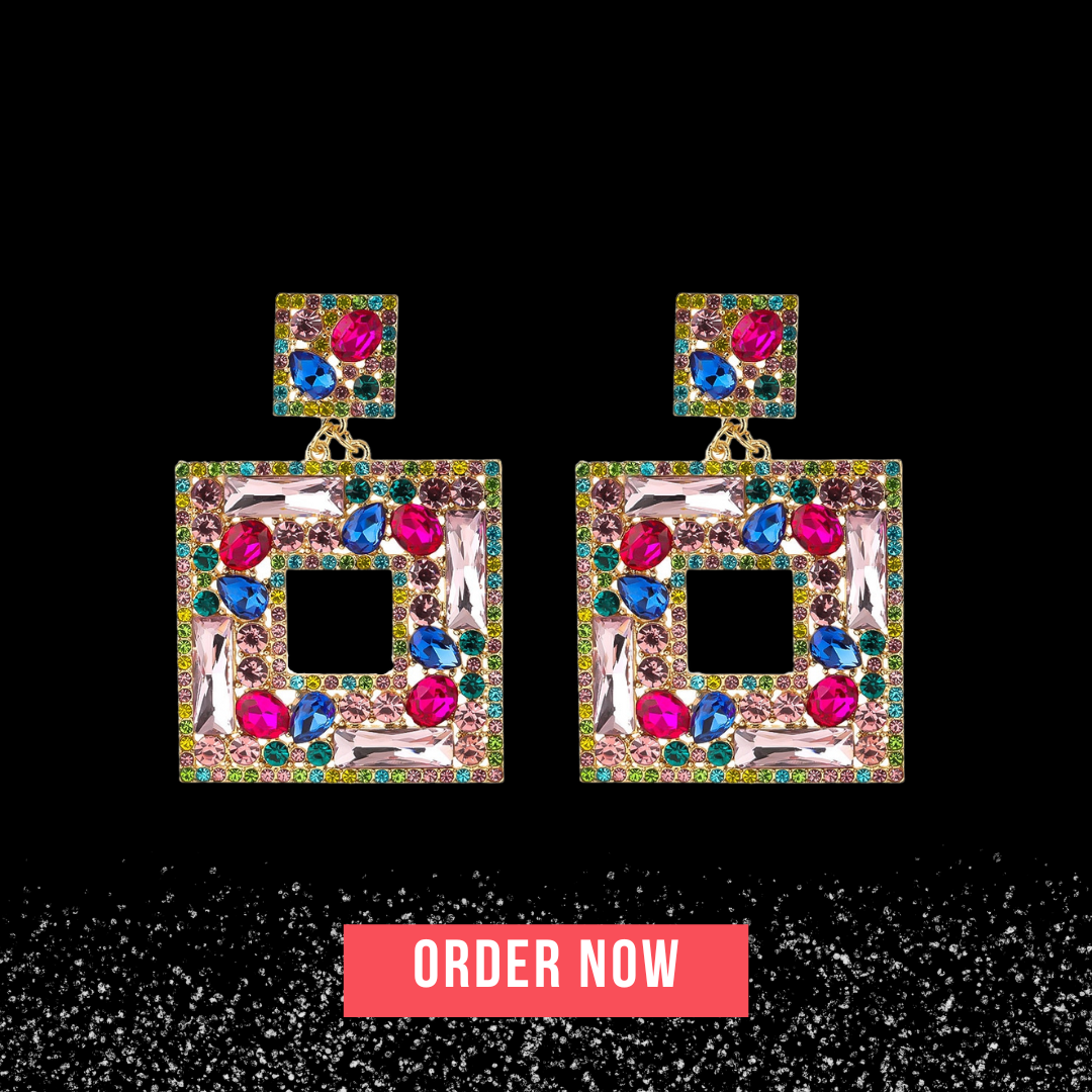 Boutique Fashion Glass Earrings