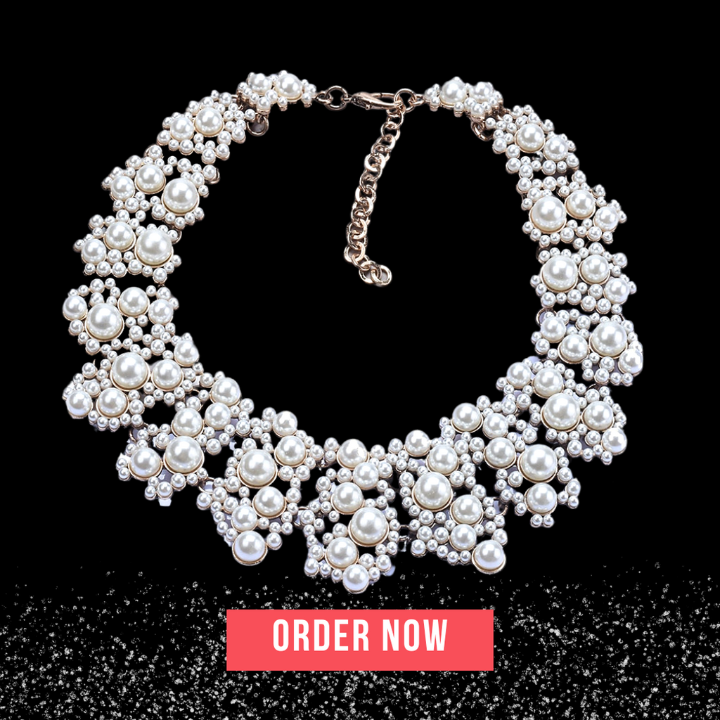 Fashion Pearls Statement Choker