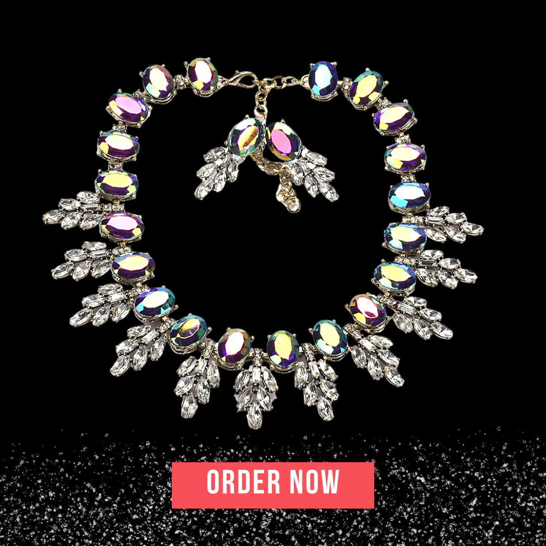 AB Crystal Statement Necklaces