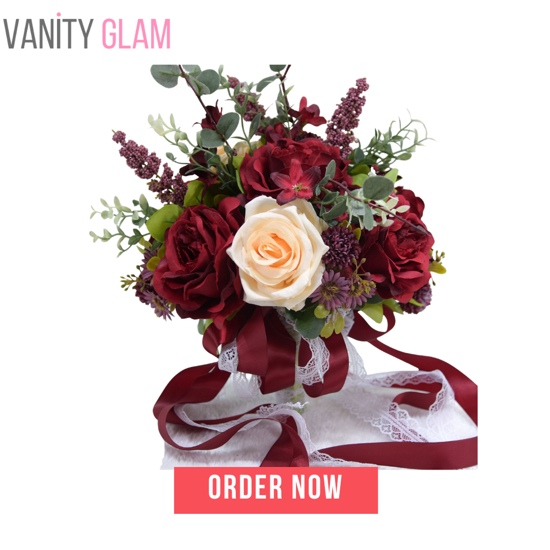 Rustic Vintage Cascading Bridal Bouquet