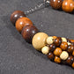 Handmade Bib Beads Wood Necklace