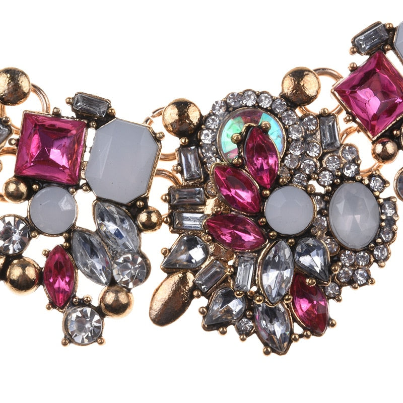 Luxury Crystal Rhinestone Bib Necklace