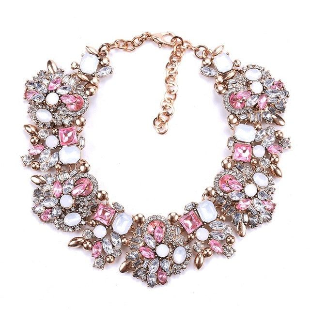Luxury Crystal Rhinestone Bib Necklace