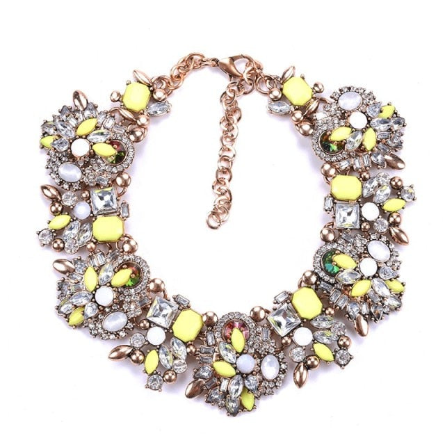 Luxury Crystal Rhinestone Bib Necklace