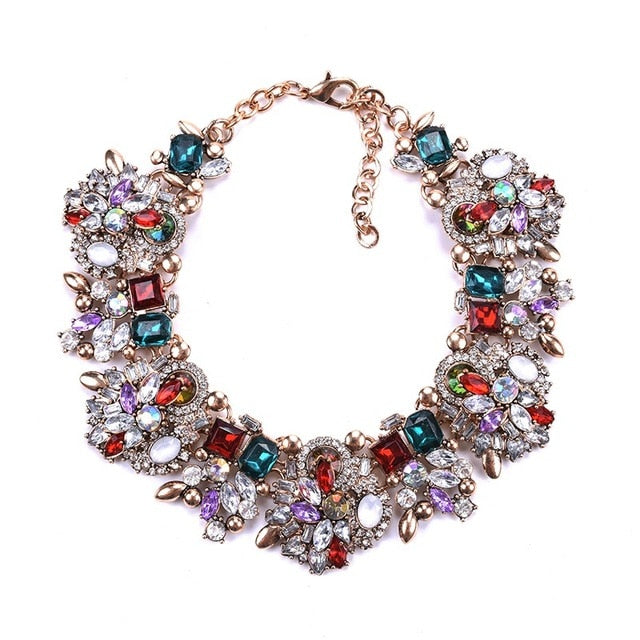 Luxury Crystal Rhinestone Bib Necklace
