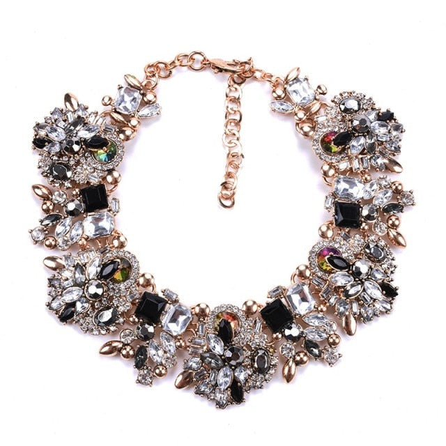 Luxury Crystal Rhinestone Bib Necklace