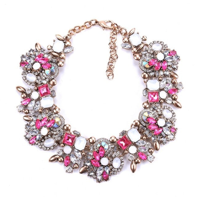 Luxury Crystal Rhinestone Bib Necklace