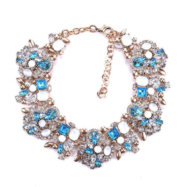 Luxury Crystal Rhinestone Bib Necklace
