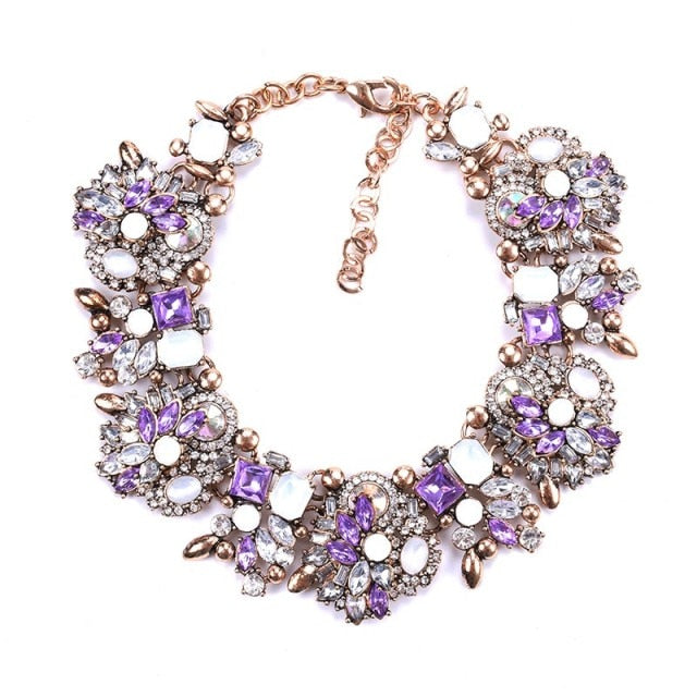 Luxury Crystal Rhinestone Bib Necklace