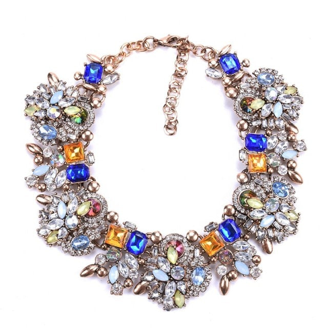 Luxury Crystal Rhinestone Bib Necklace