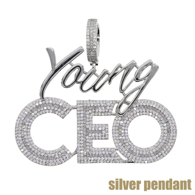 Letter CEO Pendant Necklace