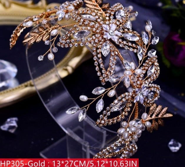 Jeweled Headband Diamond Headpiece