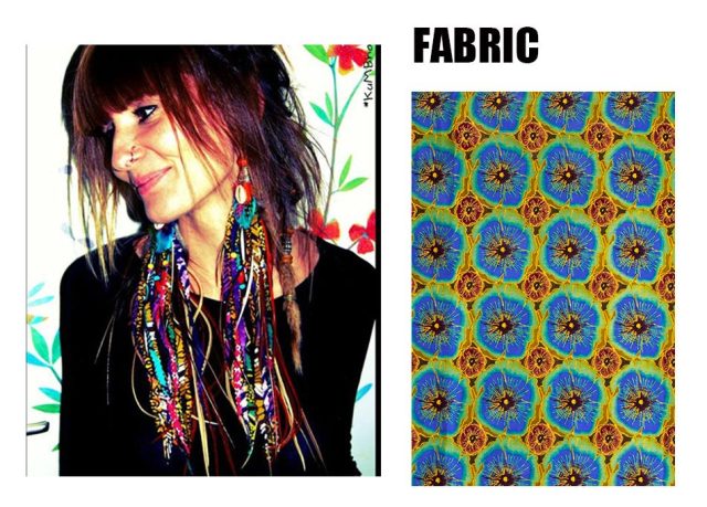 Fabric Handmade Earrings With Tassel