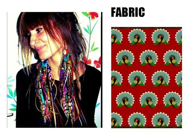 Fabric Handmade Earrings With Tassel