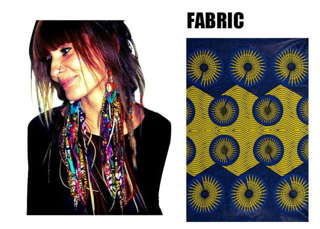 Fabric Handmade Earrings With Tassel