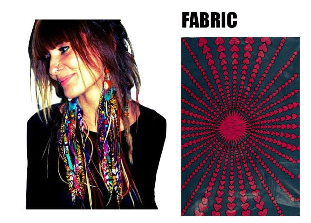 Fabric Handmade Earrings With Tassel