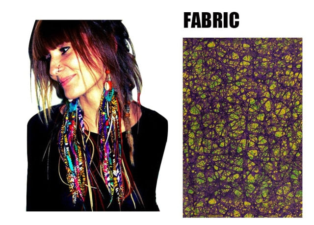 Fabric Handmade Earrings With Tassel